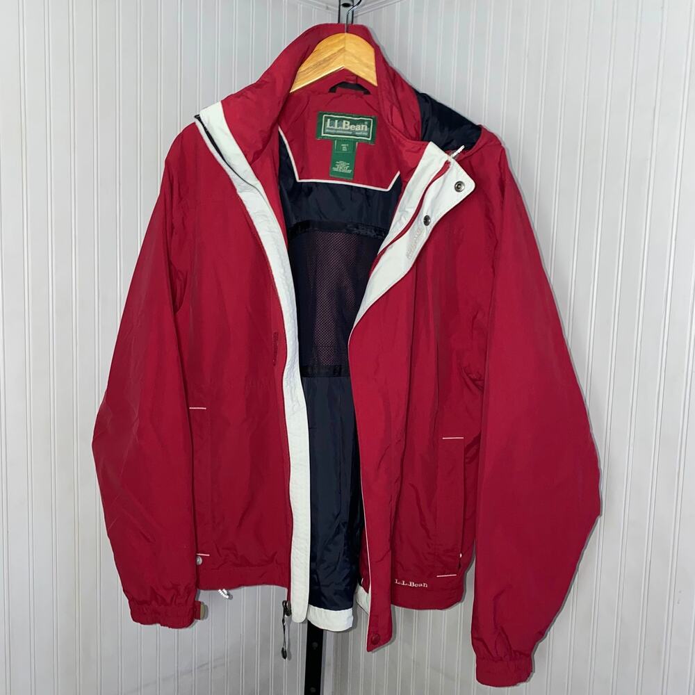 Vintage L.L. Bean Men'x XL Red Utility‎ Outerwear Jacket